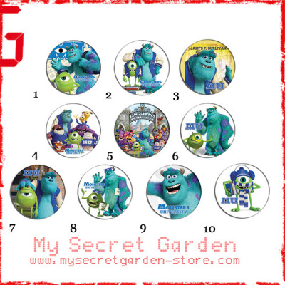 Monsters University - Pinback Button Badge Set 1a or 1b ( or Hair Ties / 4.4 cm Badge / Magnet / Keychain Set )